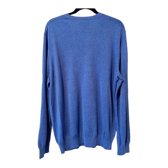 Banana Republic Men’s Blue Silk Linen Blend Long Sleeve Sweater Size Extra Large - Picture 2 of 5
